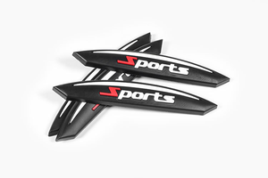 Logotipo personalizado deportes 4 Uds PVC borde de la <span class=keywords><strong>puerta</strong></span> lateral del coche parachoques protección antiarañazos protectores pegatinas <span class=keywords><strong>puerta</strong></span> del coche tira anticolisión - Product Image 2