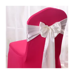 工厂热卖高品质蝴蝶结风格椅子腰带缎面椅子窗框婚礼派对活动