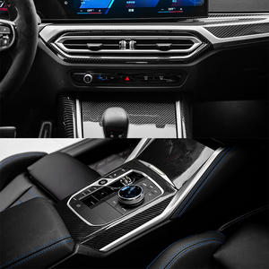 Embellecedor de cubierta de tablero de consola Interior de fibra de carbono seco 6 uds para <span class=keywords><strong>BMW</strong></span> 2 3 4 Series G20 G22 G26 G42 LCI <span class=keywords><strong>420</strong></span> 430i 320 340i <span class=keywords><strong>2023</strong></span> + - Product Image 6