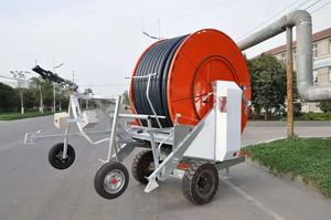 Système d'irrigation agricole robuste à tambour recouvert de <span class=keywords><strong>500</strong></span> mètres avec pistolet pulvérisateur réglable 1-12 buses, moteur IoT et enroulement automatique - Product Image 5