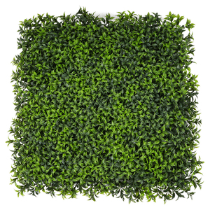 Paneles de boj artificiales de 50x50cm altamente simulados, jardín verde de plástico interior/exterior personalizado para césped de fiesta de cumpleaños - Product Image 5