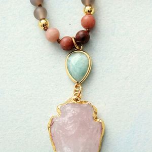 สร้อยคอประดับเพชรและลูกปัดสไตล์โบฮีเมียนวินเทจสั่งทำได้สำหรับฤดูใบไม้ผลิและฤดูร้อน เหมาะสำหรับวันหยุดพักผ่อน - Product Image 4