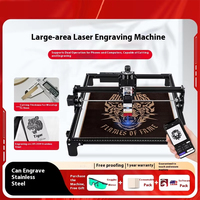 Machine de gravure laser grande surface, machine de marquage et de découpe automatique, mini machine en acier inoxydable pour le bricolage sur plusieurs matériaux