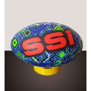 Ballon de rugby durable de qualité supérieure, design à prise souple, parfait pour les enfants, les adultes, les séances d'entraînement, les sports en intérieur et en extérieur - Product Image 4
