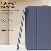 Étui en cuir PU léger avec fixation magnétique pratique et support pliable à double sens pour iPad 11 A16/10e génération, fonction veille/réveil automatique