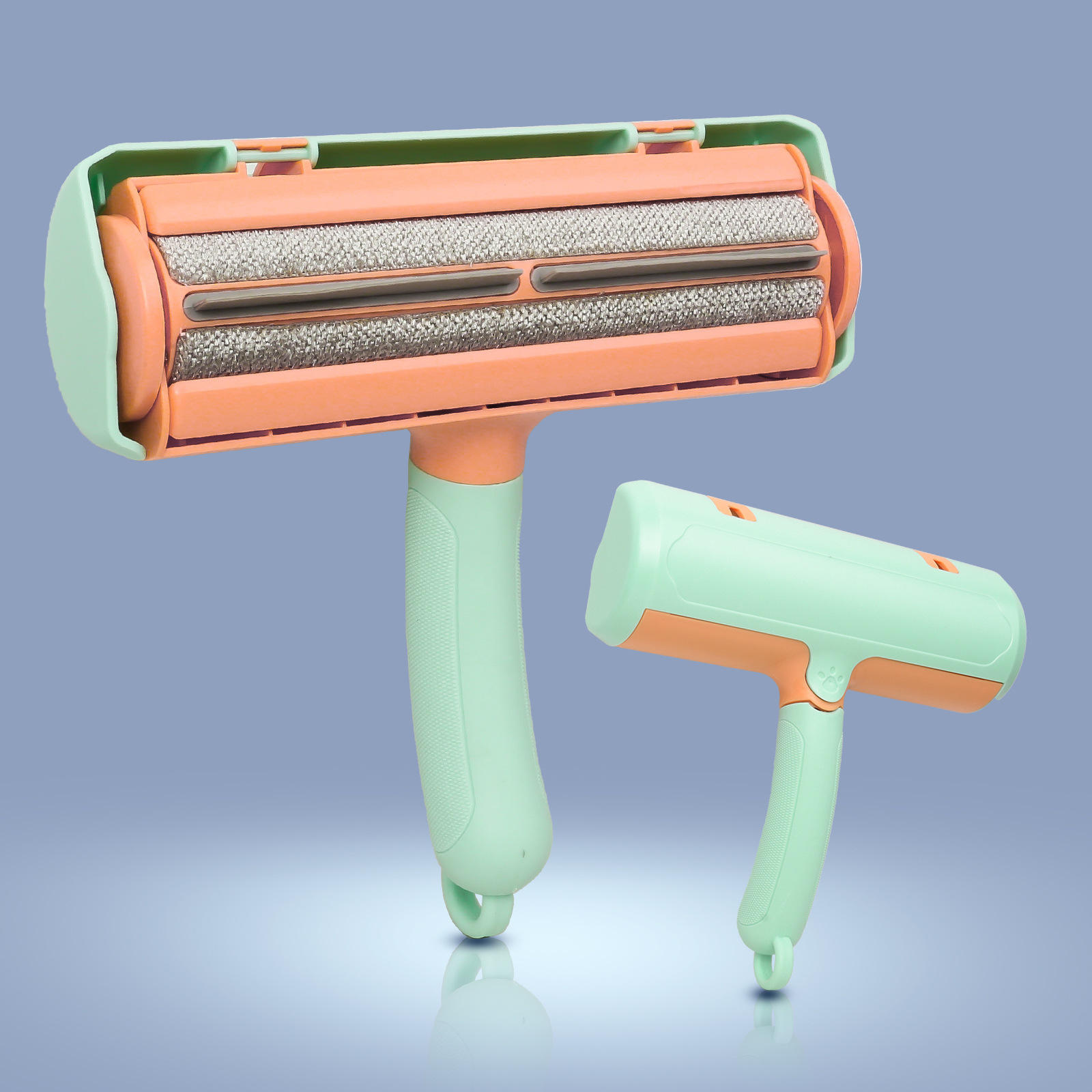 Cat green orange-rubber handle