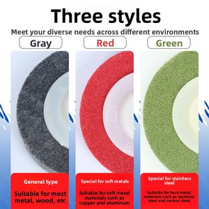 <span class=keywords><strong>Disque</strong></span> de polissage en fibre de nylon Fortunebrasive 4'' 100 mm, <span class=keywords><strong>disque</strong></span> abrasif non tissé <span class=keywords><strong>pour</strong></span> finition satinée en acier inoxydable 7P 9P 12P - Product Image 6