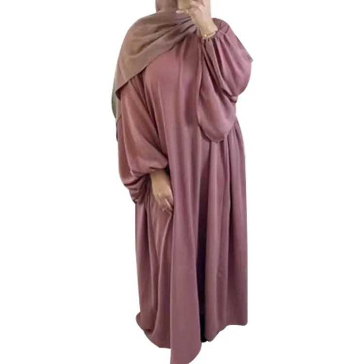 Abito alla moda medio-orientale turco a bottone completo con abito in pizzo musulmano modesto abito da sera donna Dubai turchia elegante Abaya