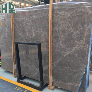 Mesa de Centro de Mármol Gris Emperador con Vetas Plateadas, Fabricación Personalizada para Decoración de Sala de Estar de Villa Moderna - Product Image 6