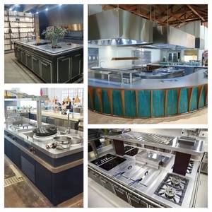 Isla de Cocina Abierta, Estación de Cocina de Acero Inoxidable, Equipo de Cocina Profesional, Solución Modular de Inducción a Gas - Product Image 2