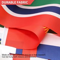 Usine personnalisée Triangle chaîne fanion bannière pays banderoles drapeau pour l'Egypte royaume-uni érythrée Flutter Streamer fête en plein air