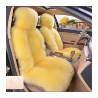 Housse de siège de voiture universelle de nouveau style 2024 avec accessoire intérieur élégant en fourrure artificielle pour Land Cruiser