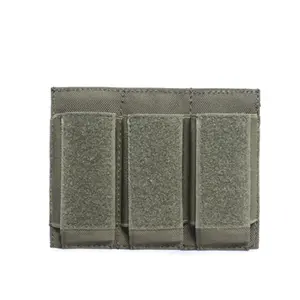 Tactical Triple Mag Pouch Front Loop Panel Bag for Magazines 40mm