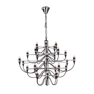 Lámpara de Techo de Diseño Italiano Posmoderno, LED Central, Altura Ajustable, Construcción de Hierro, para Sala de Estar, Dormitorio, Comedor, Dúplex - Product Image 5