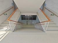 Marches d'escalier en caoutchouc en forme de L de qualité supérieure, résistantes à l'abrasion, insonorisantes, pour écoles, aéroports, hôpitaux