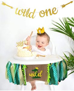 Jungle 1st Bday Party Balloon Set Fournitures Wild One Birthday Décoration <span class=keywords><strong>Safari</strong></span> Baby First Bday Decor - Product Image 4