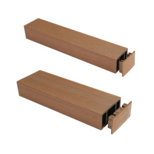Wpc pannello murale <span class=keywords><strong>legno</strong></span> a doghe Wpc in <span class=keywords><strong>legno</strong></span> tubo quadrato travi Decorative <span class=keywords><strong>per</strong></span> esterni - Product Image 3