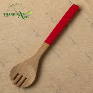ชุดช้อนสลัดไม้ไผ่คุณภาพสูงสำหรับโต๊ะอาหารตกแต่งทำด้วยมือจากเวียดนามผู้จำหน่ายจากโรงงาน - Product Image 3