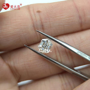 Harga grosir bentuk mewah 5A D/g-white Pink warna kuning longgar batu permata CZ memanjang-heksagon potongan batu kubik zirkonia - Product Image 4