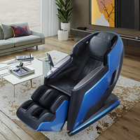 Silla de Masaje Comercial 4D Pro con Función Musical de Gravedad Cero para Oficina o Sala de Descanso, Masaje Shiatsu de Cuerpo Completo con Calefacción y Pantalla Táctil