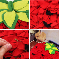 Tapis de renifflement pour chien en forme de fraise, jouet de distribution lente pour le travail olfactif des animaux de compagnie