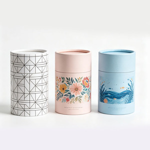 Eco Friendly Modern Reusable Kraft Cardboard Paper Tube Packaging <b>Round</b> <b>Box</b> Cosmetic Serum Lotion Tonnes Cylinder Paper Tube - Product Image 1