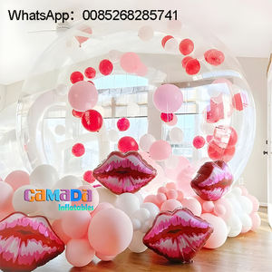 Ventilateur inclus Dia 3M gonflable Popul Arch Design Blow Up Bubble House Pelouse Tente Ballons Extérieur - Product Image 3