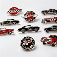Fabricant en gros de badges personnalisés pour clubs automobiles et concessionnaires, épingles de revers en métal, épingles en émail souple ou dur, badges personnalisés sur le thème des voitures vintage