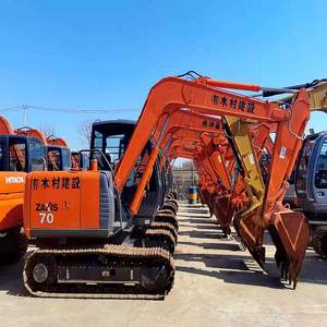 Mini pelleteuse sur chenilles Hitachi Zaxi70 ZX70 d'occasion 7 000kg 7 tonnes avec composant moteur central - Product Image 1