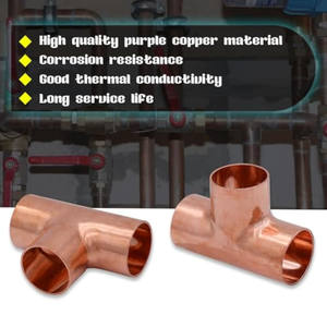 Fabrika Outlet toptan 1/2 inç kimlik kaynak ortak HVAC birimleri için bakır parçaları <span class=keywords><strong>Tee</strong></span> - Product Image 3