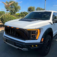 Kit de mise à niveau des phares LED de style Raptor R pour F150 2015-2020 à 2021+, ensemble de phares noirs de rechange, conversion de lifting