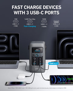 Anker SOLIX C200 สถานีไฟฟ้าพกพา DC ความจุ 60000mAh 192Wh 200W พร้อมพอร์ต USB-C แบบสองทาง 140W สำหรับการทำงานเคลื่อนที่ - Product Image 5