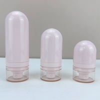Flacons pulvérisateurs de crème tonique, emballages cosmétiques en plastique colorés, flacons sans air autoportants, imprimés sérigraphiés Macaron