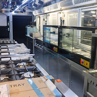 Volledig uitgeruste foodtrailer, mobiele keuken voor ijs, koffie, pizza, burgers, hotdogs, straatverkoop, te koop in de VS.