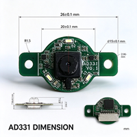 Module de scanner de codes-barres 1D 2D QR mini embarqué AD331, haute résolution de décodage, angle de vision CMOS USB TTL232 pour kiosque, contrôle d'accès, tourniquet