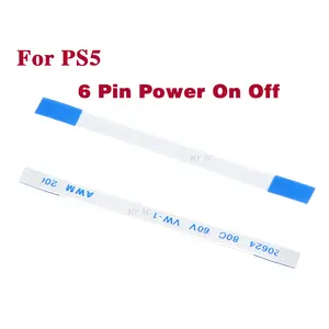 Untuk PS5 kabel pita daya On Off 6 Pin bagian perbaikan kabel Flex untuk Aksesori Game konsol Playstation 5