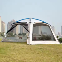Tente de camping spacieuse pour 5 à 8 personnes, double couche, imperméable, résistante au vent, abri familial pour pique-nique, randonnée et voyage