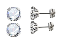 Boucles d'oreilles à clip papillon en titane G23 avec zircon cubique serti, supports de boucles d'oreilles, attaches et clous de boucles d'oreilles