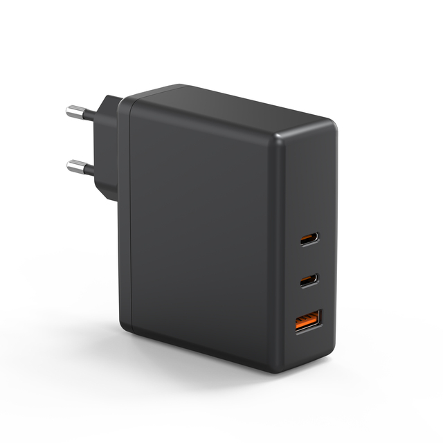 GaN III PD3.1 USB C Wall Charger 140W 100W 3 Ports Foldable Dual USB C Laptop Wall Charger for MBook Pro Type C 16 14 13