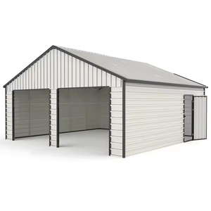 Abri <span class=keywords><strong>de</strong></span> jardin double en métal robuste et verrouillable avec portes à double battant extra larges pour voitures, camions et équipements <span class=keywords><strong>de</strong></span> jardin - Product Image 1