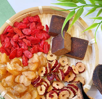 Pâte concentrée naturelle aux herbes chinoises Jiuxi, Baies de Goji, Dattes rouges, Longane, Rose, Sucre roux, 200ml, Crème pour la cuisine, Infusion, Toux