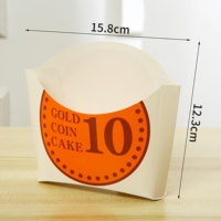 Boîte à gaufres personnalisée en carton recyclable finition mate, cônes alimentaires de qualité alimentaire, support pour Stroopwafel, emballage pour collation