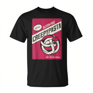 Camiseta Creepypasta sin gluten, camiseta promocional unisex negra para adultos - Product Image 2