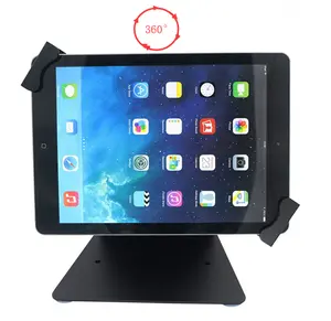 Black adjustable secure tablet lock tablet holder counter mount desk top pos tablet 7 inch 10.1 lockable stand