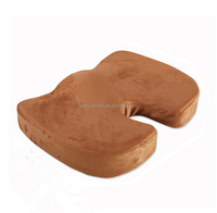Coussin orthopédique en mousse à mémoire de forme WJ-194 avec logo personnalisé, idéal pour chaise de bureau et de maison, avec housse amovible