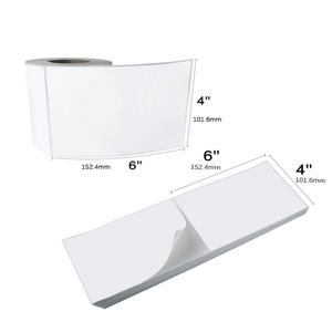 Etiquetas Térmicas Directas Personalizadas de 4 x 6 Pulgadas (4*3 Pulgadas), 2000 Piezas/Rollo, Etiquetas Autoadhesivas de Papel para Impresora de Etiquetas Térmicas - Product Image 1