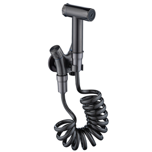 Ensemble de pulvérisateur de <span class=keywords><strong>bidet</strong></span> à main en laiton noir Shataf <span class=keywords><strong>WC</strong></span> Shattaf douche de toilette d'hôtel - Product Image 1