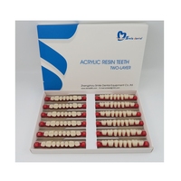 Dents postérieures synthétiques en résine acrylique, prothèse dentaire, 8 pièces/ensemble