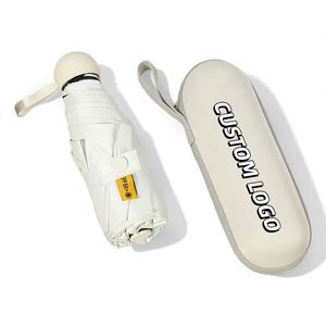 Promotion Creative Thickened Sunshade <b>Pocket</b> Portable Foldable Mini Ultralight Capsule Umbrella With Logo - Product Image 1