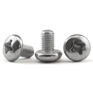 32650 Lithium Battery Stainless Steel Round Head Phillips Pan Head Machine <b>Screws</b> <b>M4</b> Anti Loosening Nuts Flat Spring Washers - Product Image 2